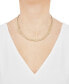 ფოტო #2 პროდუქტის Polished Bead Link Chain 18" Collar Necklace in 10k Gold