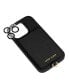 Women's Black Saffiano Leather iPhone 14 Pro Case