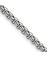 ფოტო #2 პროდუქტის Stainless Steel 3.9mm Rounded Box Chain Necklace