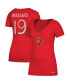 Фото #4 товара Women's Derick Brassard Red Ottawa Senators Name and Number V-Neck T-shirt
