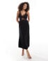 Never Fully Dressed Mimi studded lace midaxi dress in black