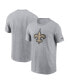 Фото #4 товара Men's Gray New Orleans Saints Logo Essential T-shirt