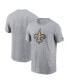 ფოტო #4 პროდუქტის Men's Gray New Orleans Saints Logo Essential T-shirt