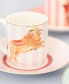 Фото #3 товара Animal Espresso Cup and Saucer, Set of 4