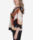 ფოტო #4 პროდუქტის Petite Rue Rivoli V-Neck Patchwork Sweater