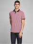 Men´s polo triko JJEPAULOS POLO SS NOOS Rio Red SLIM FIT