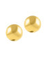 Фото #2 товара Gold Tarnish Resistant Oversized Ball Stud Earrings