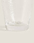 Borosilicate glass tumbler with gold rim