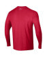 Фото #4 товара Men's Red Maryland Terrapins Shooter Performance Long Sleeve T-shirt