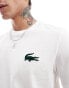 Фото #4 товара Lacoste loungewear t-shirt in white