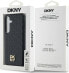 DKNY DKNY DKHMS24SPSHRPSK S24 S921 czarny/black hardcase Leather Pattern Metal Logo MagSafe