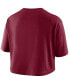 ფოტო #1 პროდუქტის Women's Crimson Alabama Crimson Tide Wordmark Cropped T-shirt