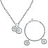 Fashion steel jewelry set Love S0R31 (necklace + bracelet)