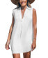 Фото #1 товара Women's V-Neck Basic Collar Cover-Up Dress