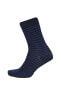 Erkek 3'lü Pamuklu Uzun Çorap C1004axns