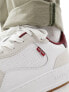 Фото #5 товара Levi's Glide leather trainer with logo in cream suede mix