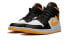 Фото #5 товара Кроссовки Nike Air Jordan 1 Mid Laser Orange Black (W) (Белый, Желтый, Черный)