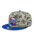 Фото #4 товара Бейсболка мужская New Era Camo, Royal Buffalo Bills 2023 Salute To Service 9FIFTY Snapback Hat