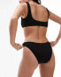 Фото #8 товара Topshop mix and match crinkle high leg bikini bottoms in black