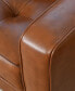Holloway 81" Mid-Century Leather Sofa