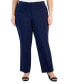 Plus Size Curvy-Fit Straight-Leg Pants, Created for Macy's