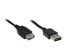 Переходник USB 2.0 GOOD CONNECTIONS 2511-EU01 - 1 м - USB A - USB A - Мужской/Женский - Черный - фото #1