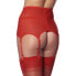 Фото #2 товара Wide Garter Belt with Stocking Red