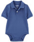 Фото #13 товара Baby Blue Piqué Polo Bodysuit 18M