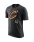 Фото #2 товара Men's Evan Mobley Black Cleveland Cavaliers 2022/23 Statement Edition Name and Number T-shirt