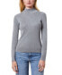 ფოტო #1 პროდუქტის Women's Ribbed Mock-Neck Sweater, Regular & Petites