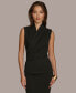 ფოტო #1 პროდუქტის Donna Karan Women's Faux-Wrap Sleeveless Top