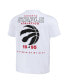Фото #2 товара Men's NBA x White Distressed Toronto Raptors Home Team T-shirt