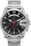 Фото #1 товара Мужские наручные часы с серебряным браслетом Diesel Mega Chief DZ4308