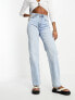 River Island Tall slim mom high rise jean in light blue wash