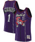 Фото #2 товара Men's Tracy Mcgrady Purple Toronto Raptors 1998-99 Hardwood Classics Swingman Jersey