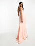 Фото #2 товара ASOS DESIGN bandeau soft corset maxi dress in blush