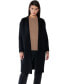 Фото #1 товара Women's Cashmere Wool Double Face Overcoat with Belt