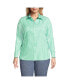 Фото #2 товара Plus Size Wrinkle Free No Iron Button Front Shirt