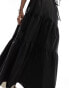 Фото #5 товара Kaiia tiered maxi skirt co-ord in black