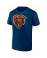 Men's Navy Chicago Bears Father's Day T-shirt