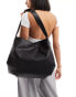 Фото #1 товара Accessorize slouchy oversized shoulder bag in black