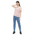 ფოტო #4 პროდუქტის PIECES Penny short sleeve v neck T-shirt