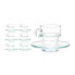 Фото #5 товара Чашка с тарелкой Прозрачный Cтекло 90 мл (6 штук) Vivalto
