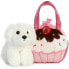 Фото #1 товара Мягкая игрушка для девочек FANCY PALS Aurora Dog In A Cupcake Bag teddy