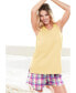 ფოტო #2 პროდუქტის Plus Size Woven Sleep Short