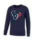 Фото #3 товара Men's Threads C.J. Stroud Navy Houston Texans Name and Number Long Sleeve T-shirt
