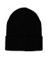 Фото #2 товара Men's Tanjiro Earring Embroidered Plain Black Cuffed Knitted Winter beanie Hat