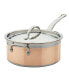 Фото #1 товара CopperBond Copper Induction 4-Quart Covered Saucepan with Helper Handle