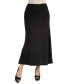 Фото #1 товара Women's Elastic Waist Maxi Skirt