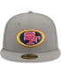 Men's Gray San Francisco 49ers Color Pack 59FIFTY Fitted Hat